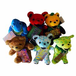 Vintage Grateful Dead Collectible Plush Dancing Bears NEW