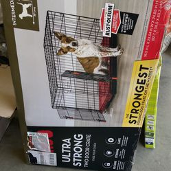 Brand New Dog Crate With Gate That Can Attach