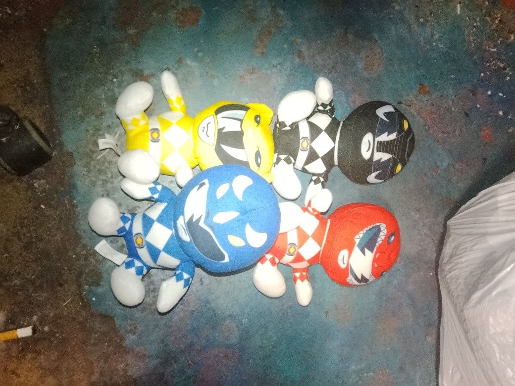 Power Rager Plushes