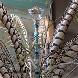 Garden Beaded Handmade Plant Decorated Rod