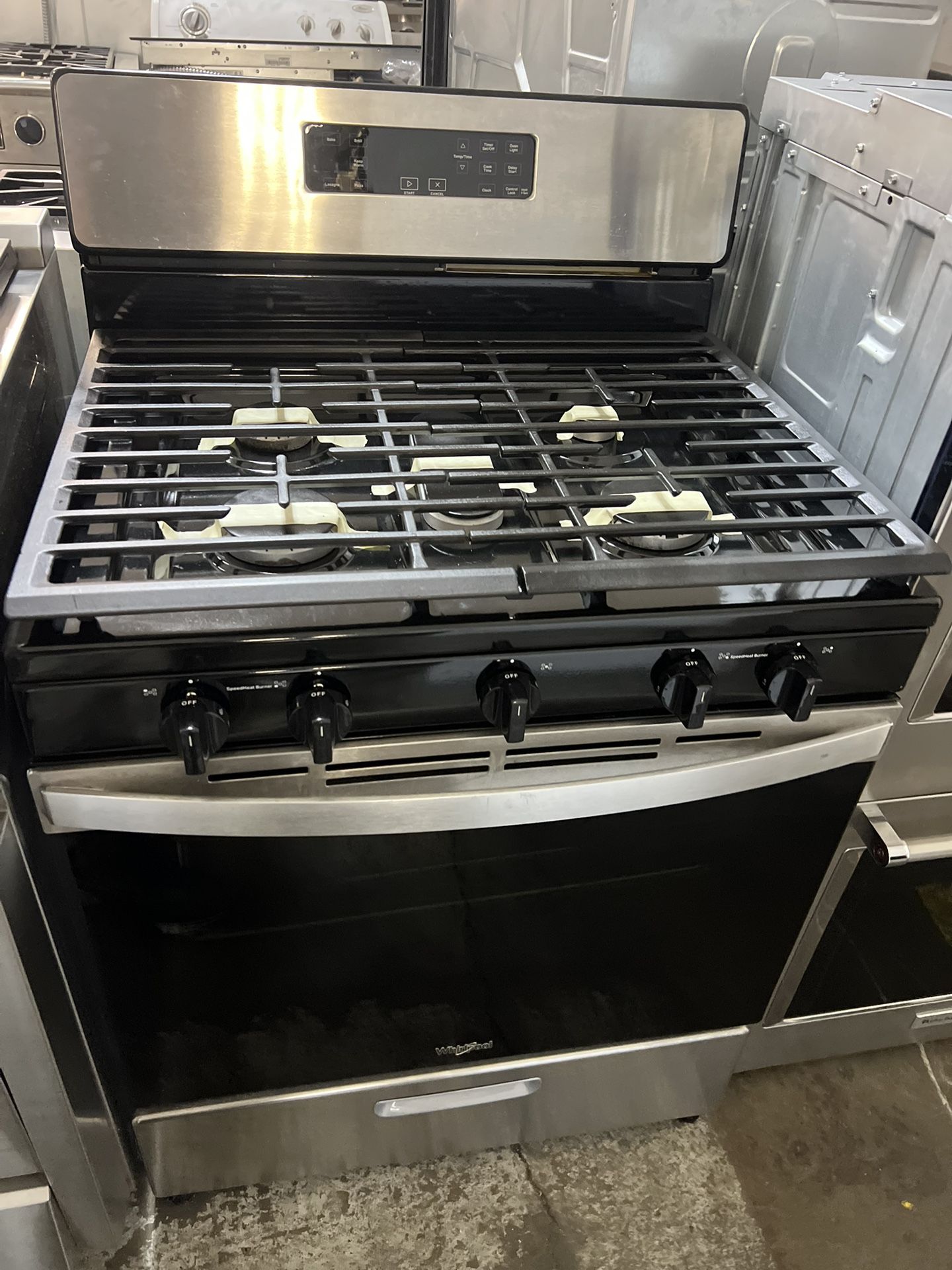 Whirlpool 30” Gas Range Stainless Steel