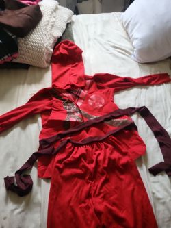 Red Ninja Halloween costume child medium 8-10