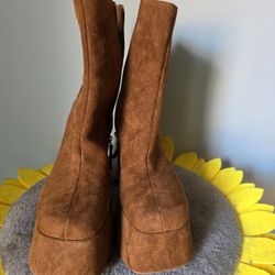 Brown Suede Boots