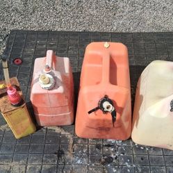 Group Of Gas Cans