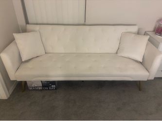 White futon