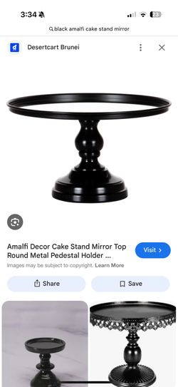 Black Mirror Cake Stand