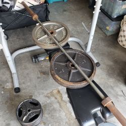 Weight Set And Bench