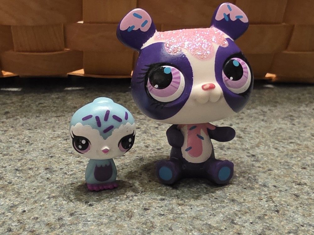 Littlest Pet Shop #3031 Penny Ling Panda #3032 Chick