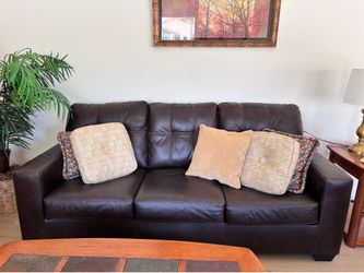 Beautiful Leather Couch