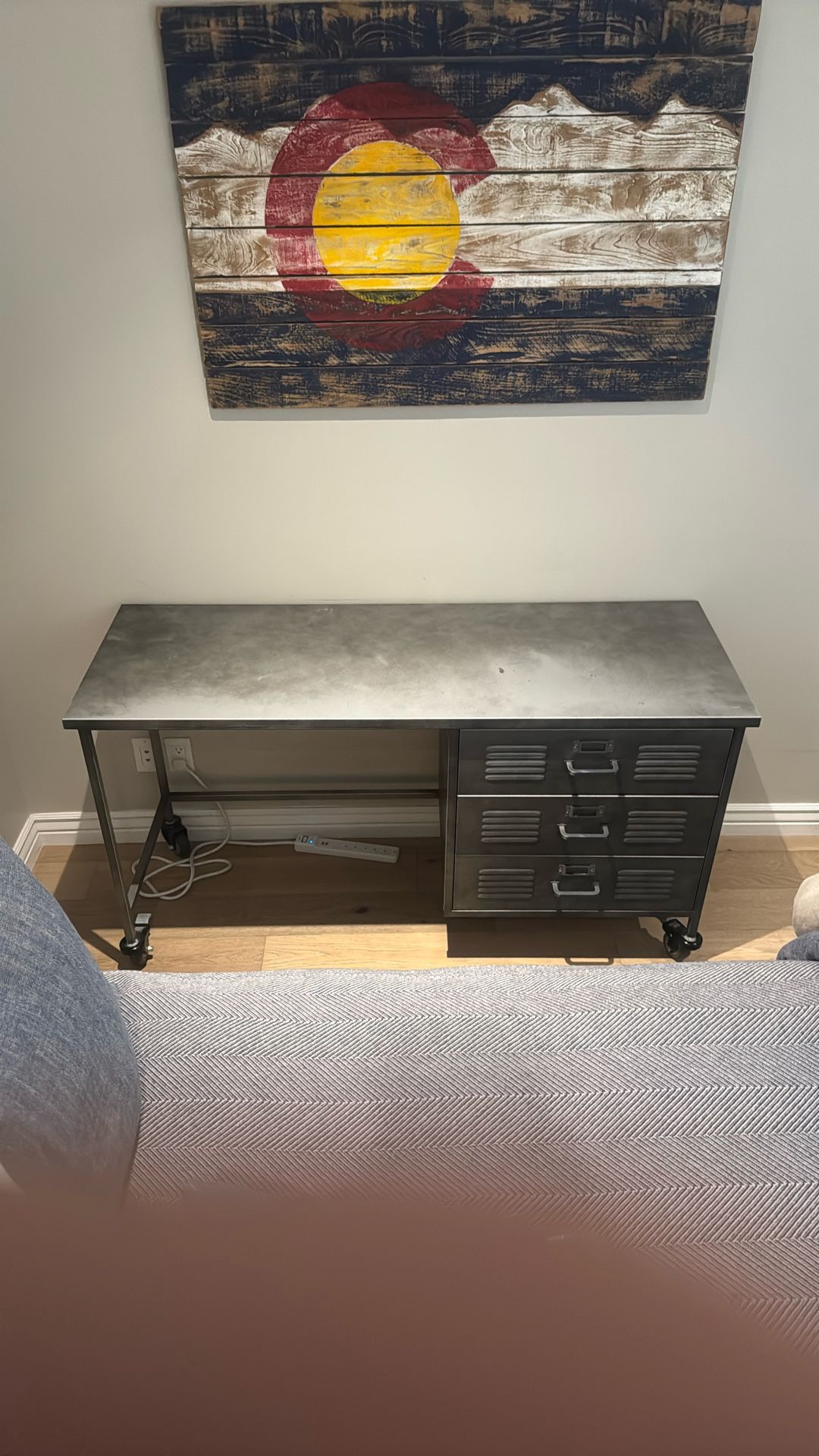 Restoration Hardware Metal Desk