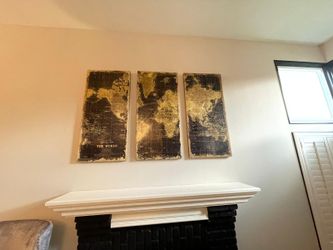 Old World Art Map Decorative