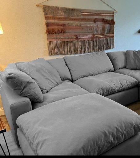 Modular Sectional Couch Sofa With Ottoman