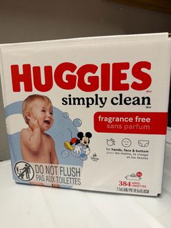 Huggies Simply Clean Fragrance Free Baby Wipes 384ct