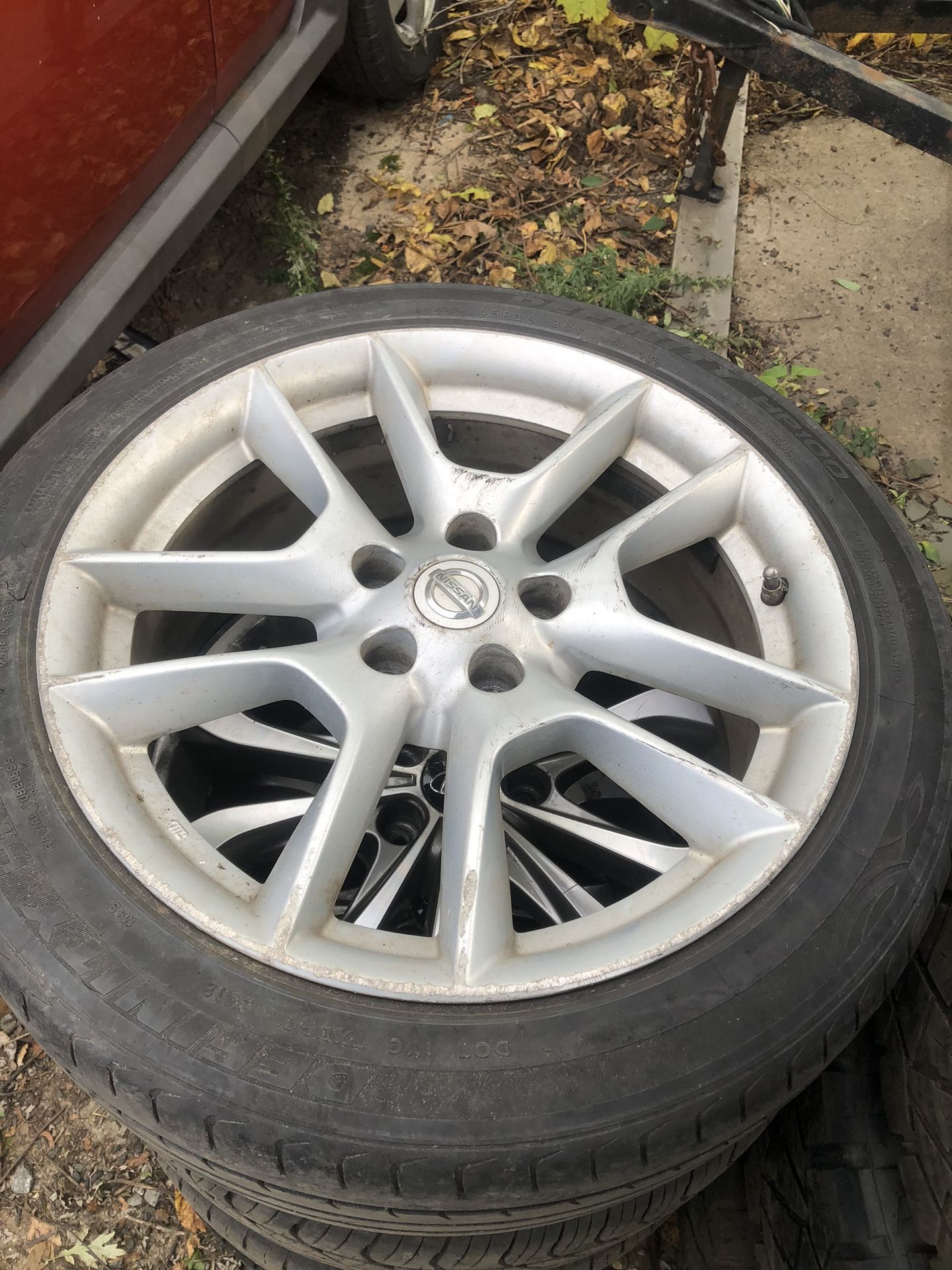 Two 18 Inch Nissan Maxima Wheels And Tires