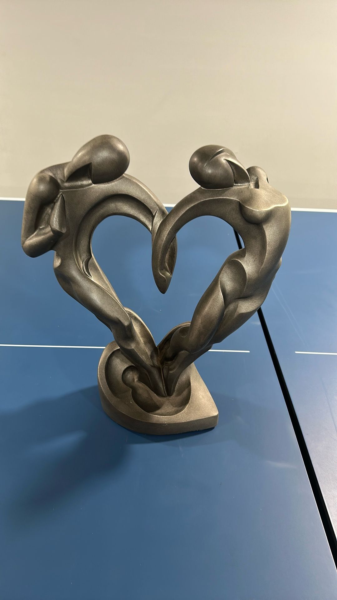 Soul Mate Gray. Metallic Statue
