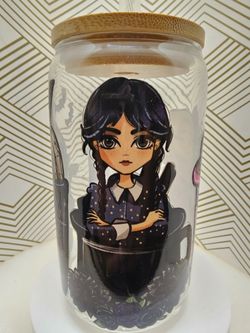 Wednesday Adams Libbey Glass Tumbler Cup
