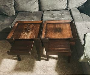 Wood side tables