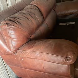 Genuine Leather Couch Set