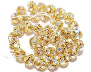 Vintage Swarovski Rhinestone Beads 6mm