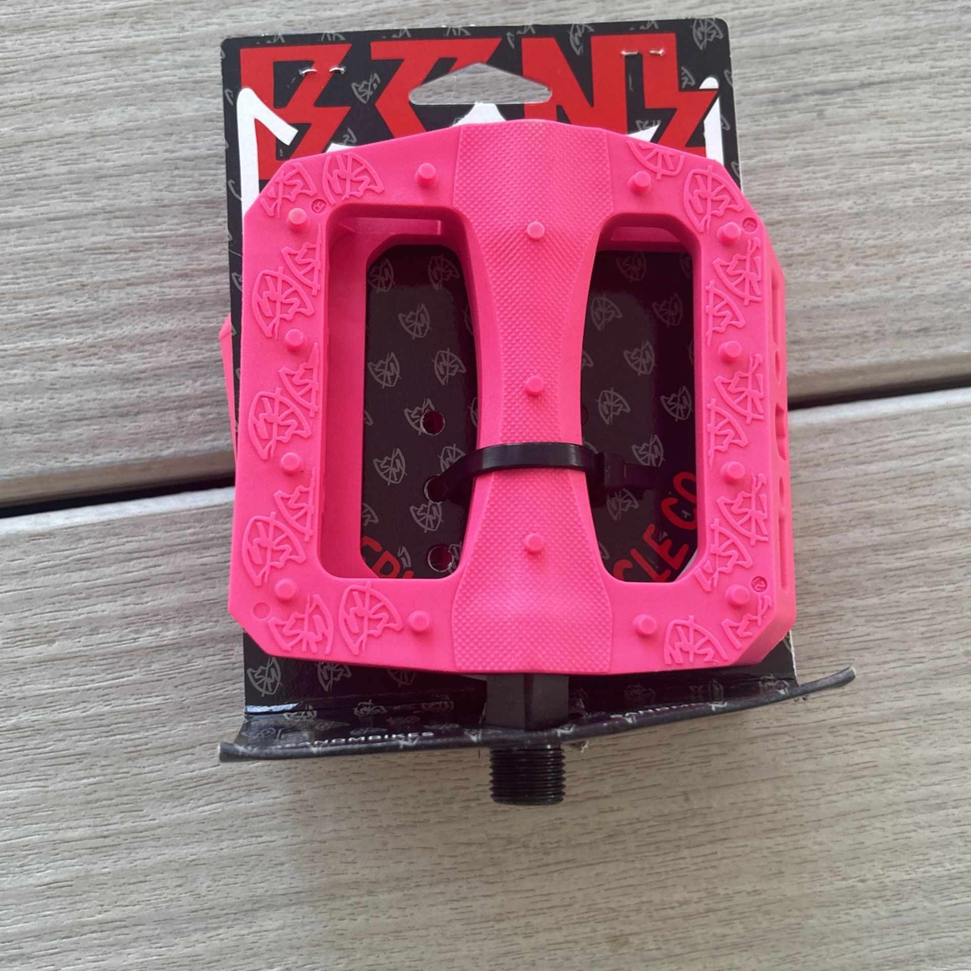S&M BMX BTM PC BICYCLE 9/16" PEDALS MIKE HODER PINK ODYSSEY FIT PRIMO CULT