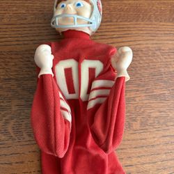 Vintage NFL 49ers Football Rock Em Sock Em Bobble Head Hand Puppet very rare works great