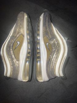 Gold glitter air max 97 deals