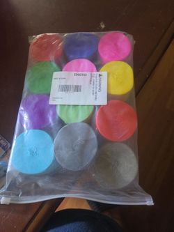 12-Pack Colorful crepe paper streamers
