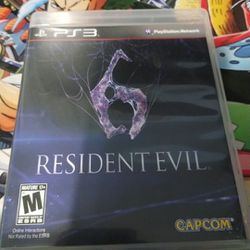 Resident Evil 6 PS3/PlayStation 3 (Read Description)