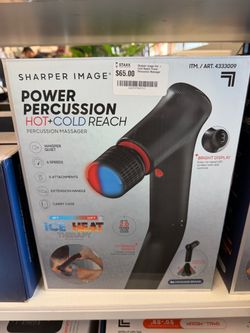 Sharper Image Hot + Cold Reach Power Percussion Massager