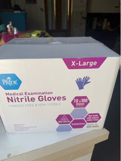 Medical examination nitrile gloves xL side 10boxes 1 case
