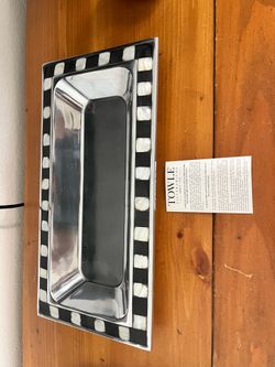 Towle Silver and Mother of Pearl Serving Platter
