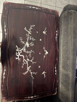 Dark cherry rosewood table