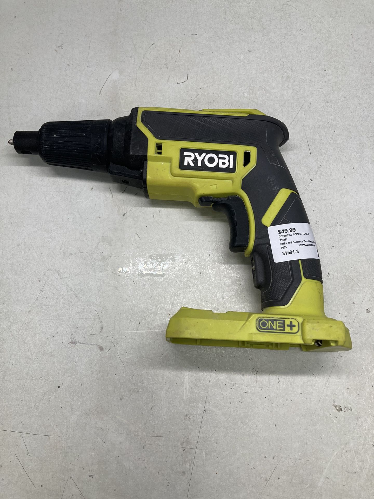 Ryobi One + 18V Cordless Brushless Drywall Screw Gun Tool Only
