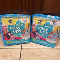 Pampers Easy Ups 2T-3T (16-34 lbs) 25 Training Underwear per Pack ($15 for both!)