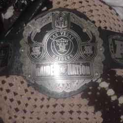 Las Vegas Raiders Title Belt