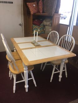Table and chairs