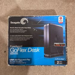 Seagate FreeAgent GoFlex Desk 2TB USB 3.0 STAC(contact info removed) Hard Drive New-Open Box