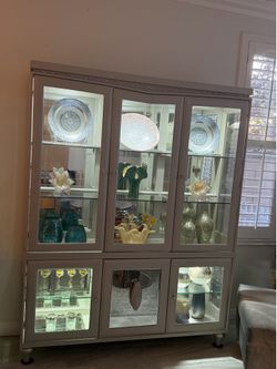 China cabinet and dining table set