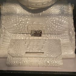 Classic Brahmin Handbag With Matching  Wallet 