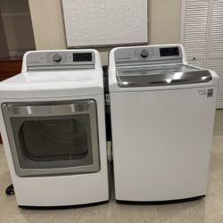 LG Electric Washer & Dryer - White
