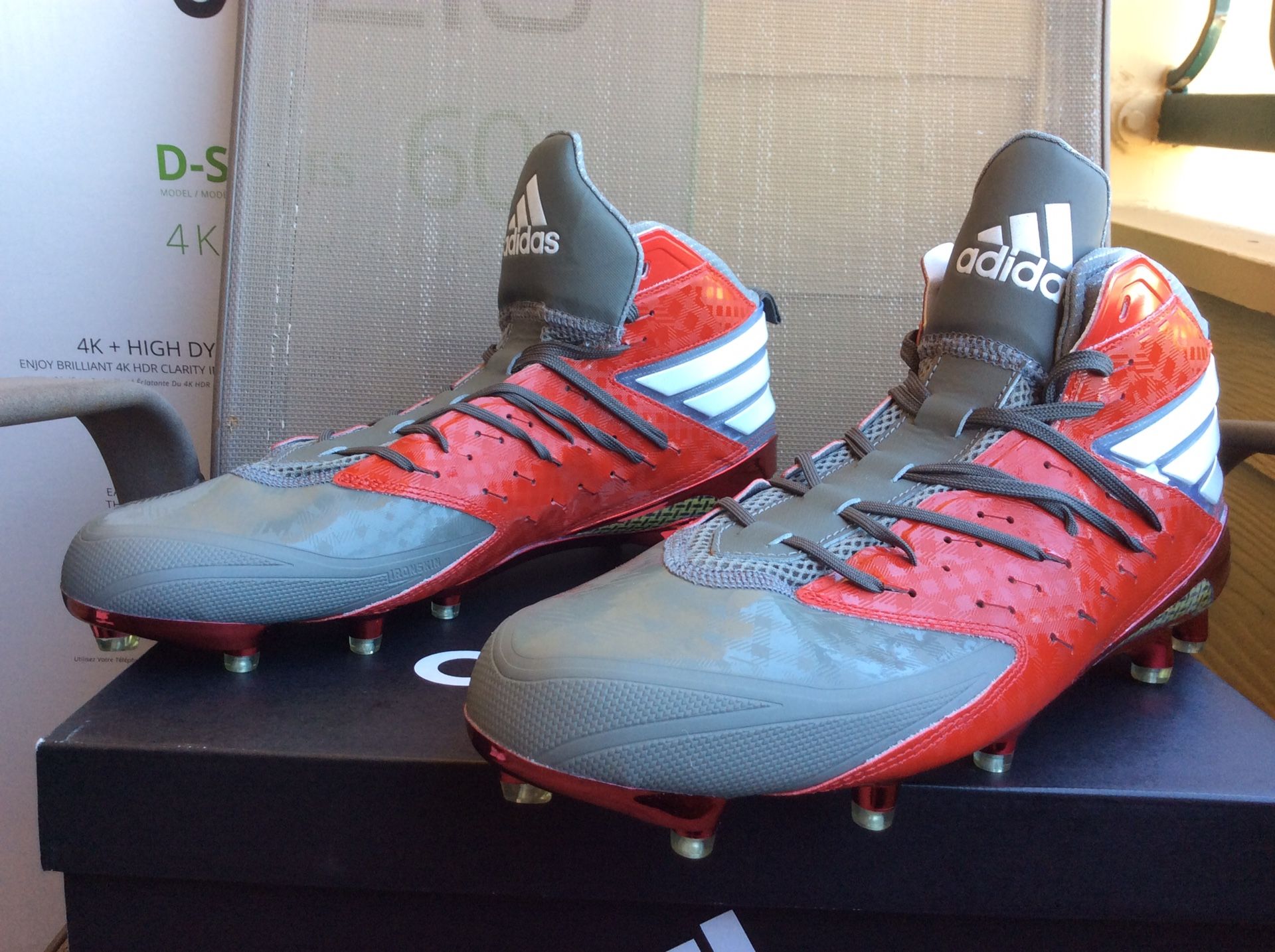 NEW MEN'S ADIDAS FREAK X KEVELAR NFL PREMIUM FOOTBALL CLEATS Sz 11.5