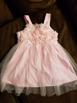 PINK DRESS WITH FLOWERS