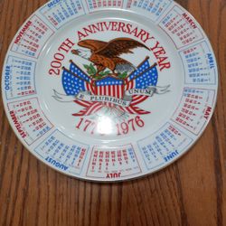 200th Anniversary Year Bicentennial Callender Plate 
