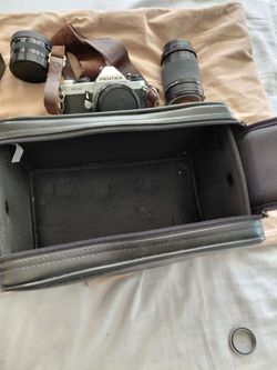 Pentax MG 35mm Film Camera with Lenses and Bag