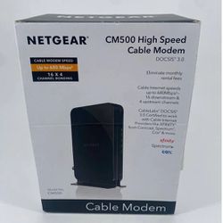 NETGEAR DOCSIS 3.0 High Speed Cable Modem CM500
