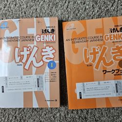 Genki Elementry Japanese 2nd Edition Textbook And Wodkbook
