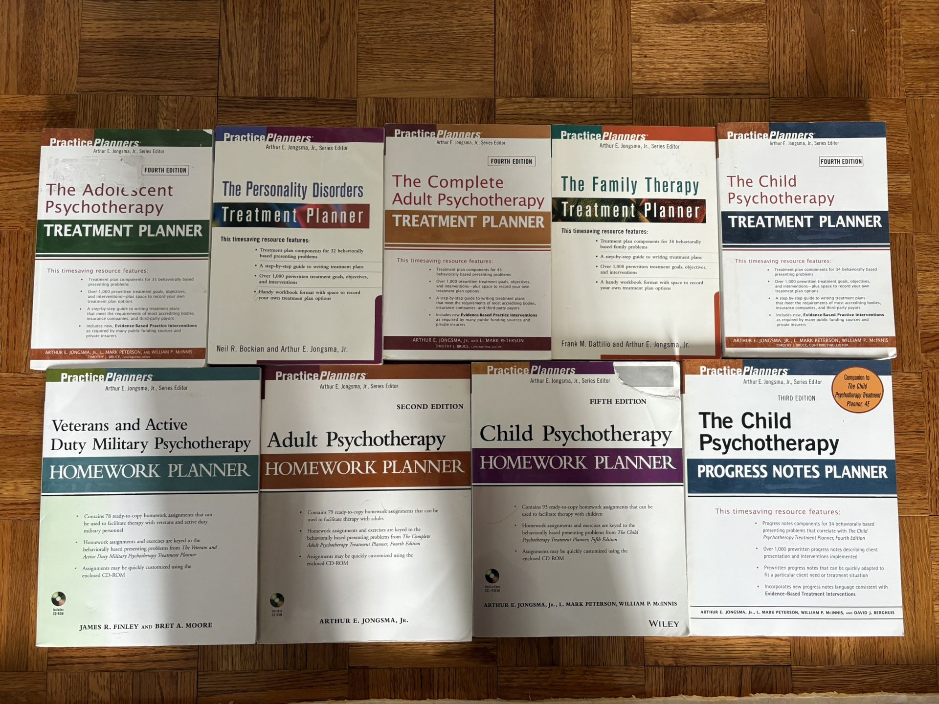 9 Therapy Books Treatment, Diagnose And Progress Notes. Study Guides, Educational,
