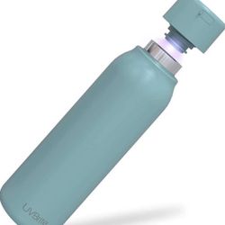 Brandnew Self-Cleaning UV Water Bottle - 18.6 oz Insulated Stainless-Steel Rechargeable & Reusable Purifying Bottle - Sterilization & Travel-Friendly 