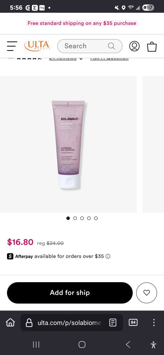 Solawave Solabiome Hydrating Gel Cleanser