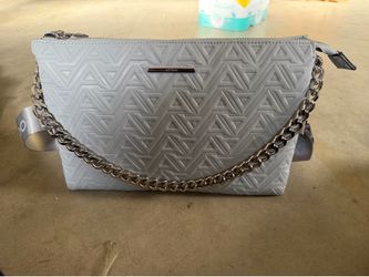 ALDO Light Blue Geometric Crossbody Shoulder Bag